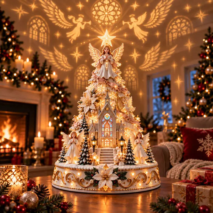 💯 Last day 49% OFF - 🎄Christmas Village Projection Centerpiece