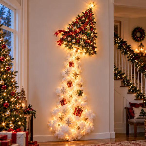 💯 Last day 49% OFF - 🎄✨ Christmas Magic Trail Wall Light - A Little Christmas Magic, Right on Your Wall
