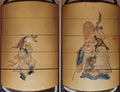 Case Inr with Design of Deity of Longevity Jurjin obverse Boy Offering a Tortoise reverse by Tachibana Gyokuzan - Classic Art canvas print