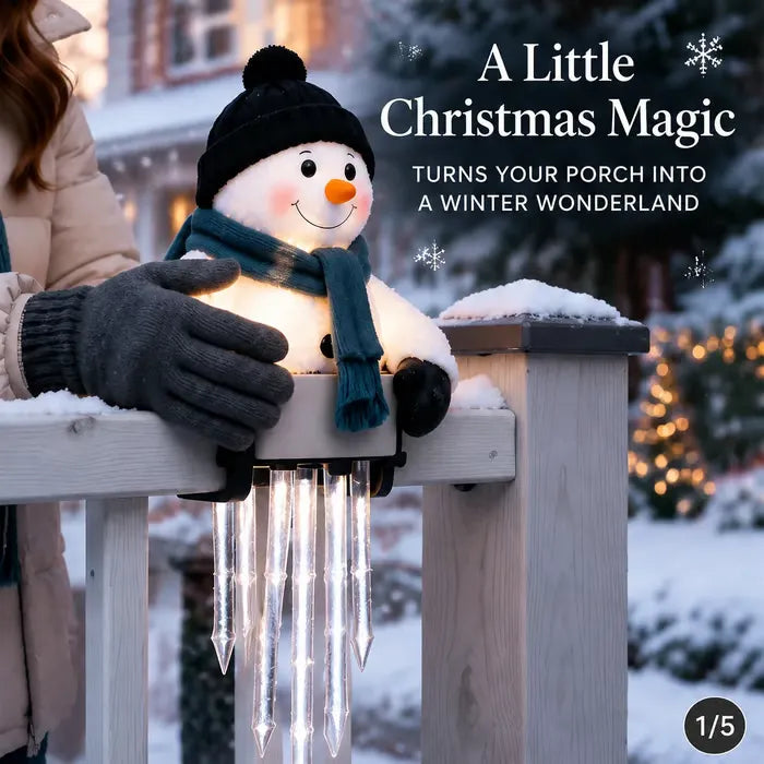 ⛄ Today 49% OFF - WinterGlow Snowman Icicle Light Decor