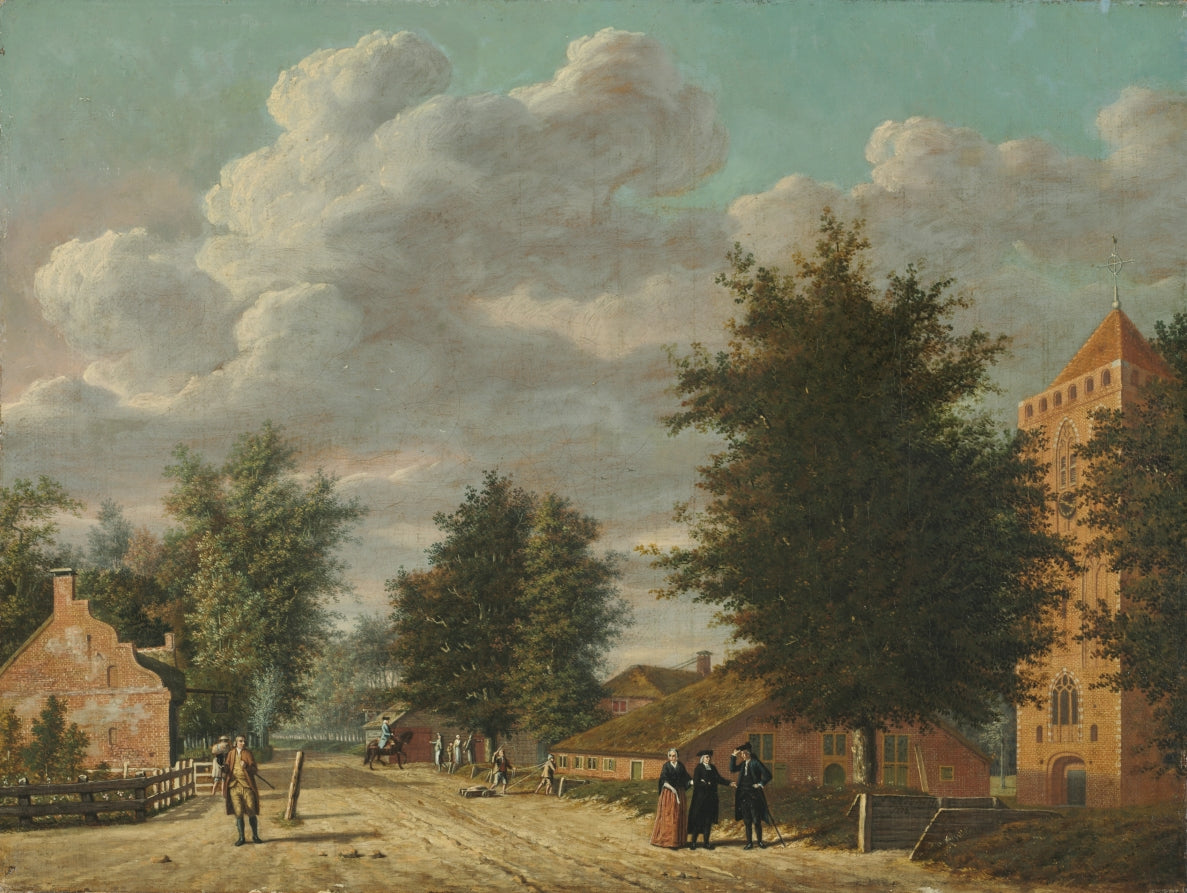 View of the Village of Eemnes by Jordanus Hoorn (Dutch, 1753–1833) - Classic Art canvas print