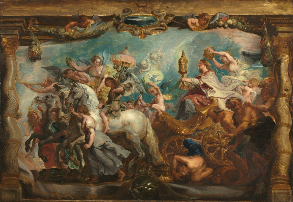 The Triumph of the Church by Peter Paul Rubens (Flemish, 1577–1640) - Baroque canvas print