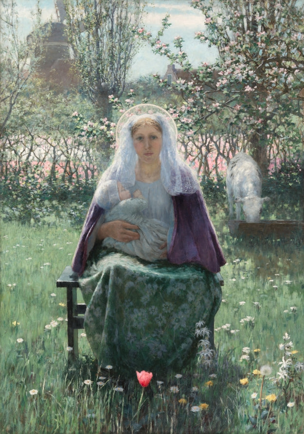 The Blessed Mother by George Hitchcock (American, 1850–1913) - Classic Art canvas print