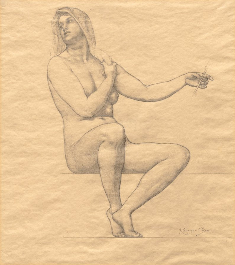 Sketch by Kenyon Cox (American, 1856–1919) - Classic Painting canvas print