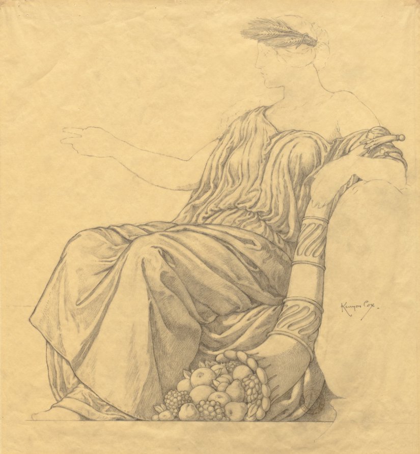 Sketch by Kenyon Cox (American, 1856–1919) - Classic Painting canvas print