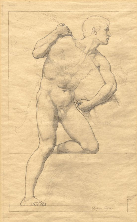 Sketch by Kenyon Cox (American, 1856–1919) - Classic Painting canvas print