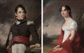 Portraits of Jean Terford David and Mary Sicard David by Thomas Sully (American, born England, 1783–1872) - Classic Art canvas print