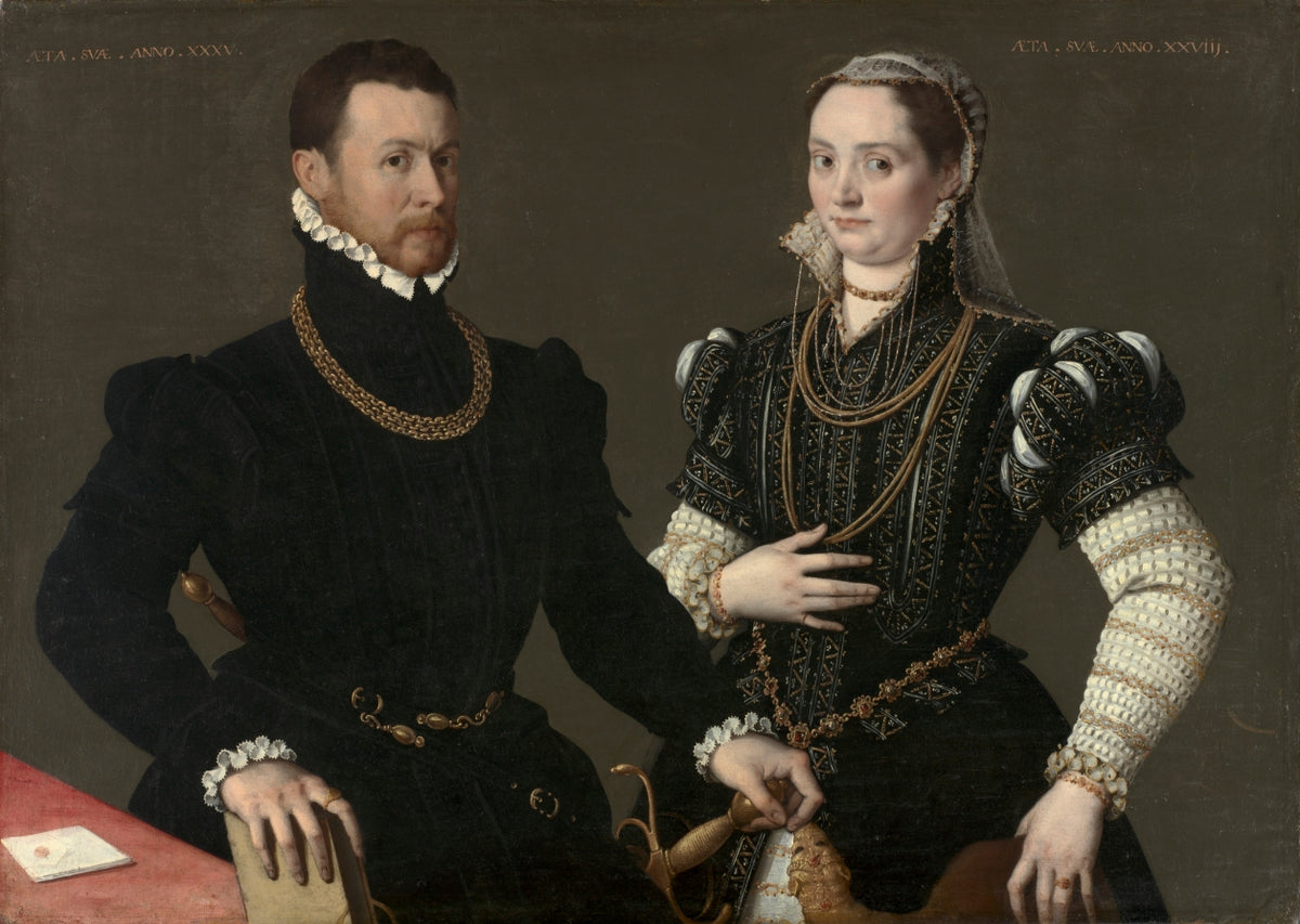 Portrait of a Couple by  - Classic Art canvas print