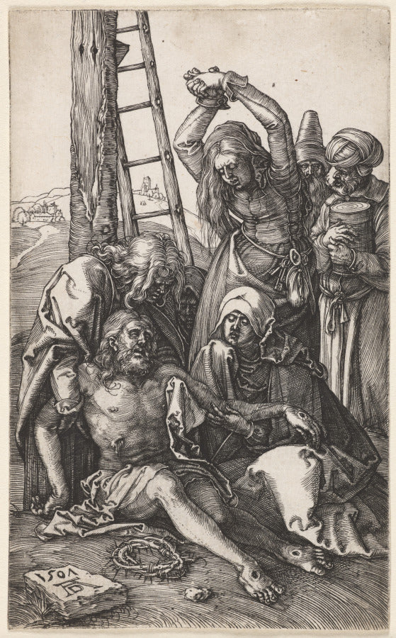 The Lamentation by Albrecht Dürer (German, 1471–1528) - Classic Painting canvas print
