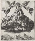 The Virgin in Glory by Master of the Die (Italian, active about 1530–60) - Classic Painting canvas print