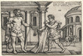 The Labors of Hercules Hercules Receiving the Garment Steeped in Nessus's Blood by Hans Sebald Beham (German, 1500–1550) - Classic Painting canvas print