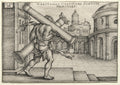 The Labors of Hercules Hercules and the Columns of Gades by Hans Sebald Beham (German, 1500–1550) - Classic Painting canvas print