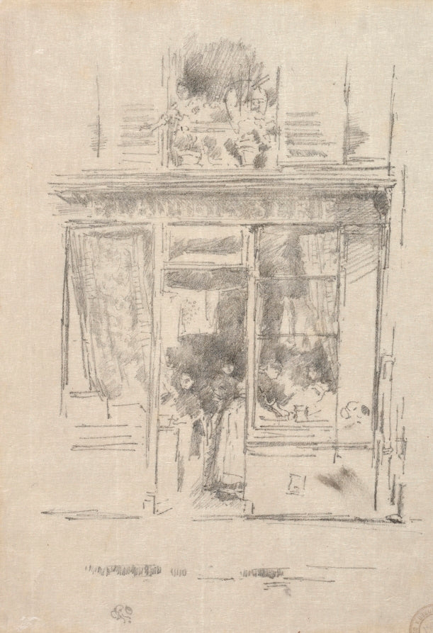 The Laundress La Blanchisseuse de la place Dauphine by James McNeill Whistler (American, 1834–1903) - Classic Painting canvas print