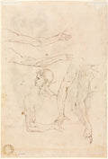Sketches of Five Arms and a Head verso by Luzio Romano (Italian, active 1528–75) - Classic Painting canvas print