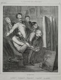 Around the Studios by Honoré Daumier (French, 1808–1879) - Classic Painting canvas print