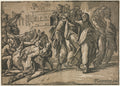 Christ Healing the Lepers by Andrea Andreani (Italian, about 1558–1610) - Classic Painting canvas print