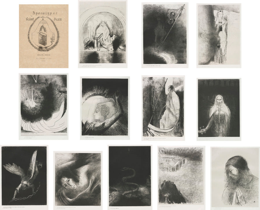 The Apocalypse of Saint John by Odilon Redon (French, 1840–1916) - Classic Painting canvas print