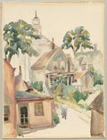 Provincetown Having Its Morning Fog by Grace V. Kelly (American, 1877–1950) - Classic Painting canvas print