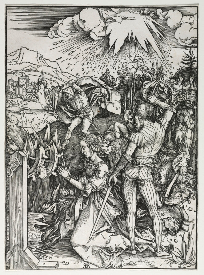 The Martyrdom of Saint Catherine of Alexandria by Albrecht Dürer (German, 1471–1528) - Classic Painting canvas print
