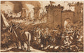 Battle Scene with a Fort by Antonio Tempesta (Italian, 1555–1630) - Classic Painting canvas print