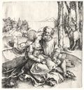 The Offer of Love or The Ill-Assorted Couple by Albrecht Dürer (German, 1471–1528) - Classic Painting canvas print