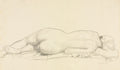 Reclining Nude by William Strang (British, 1859–1921) - Classic Painting canvas print