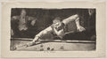 The Pool Player by George Bellows (American, 1882–1925) - Classic Painting canvas print