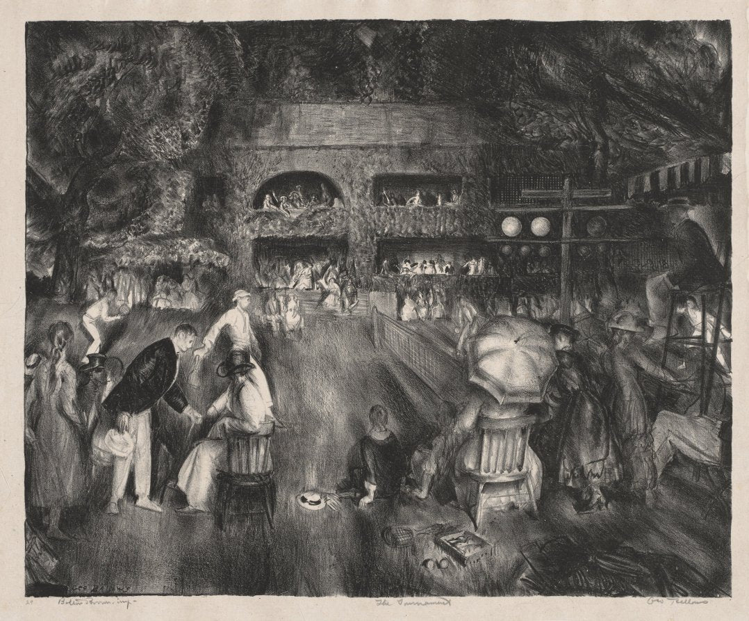 The Tournament by George Bellows (American, 1882–1925) - Classic Painting canvas print
