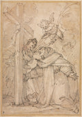 Saint Peter Martyr by Giovanni Battista Paggi (Italian, 1554–1627) - Classic Painting canvas print