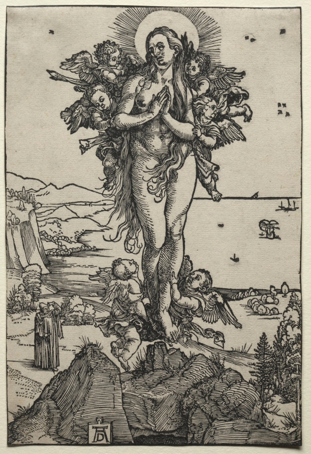 The Ecstasy of Mary Magdalene by Albrecht Dürer (German, 1471–1528) - Classic Painting canvas print