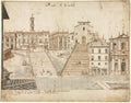 Eighteen Views of Rome The Campidoglio by Lievin Cruyl (Flemish, c. 1640-c. 1720) - Classic Painting canvas print