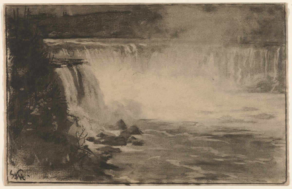 Niagara Falls by William Morris Hunt (American, 1824–1879) - Classic Painting canvas print