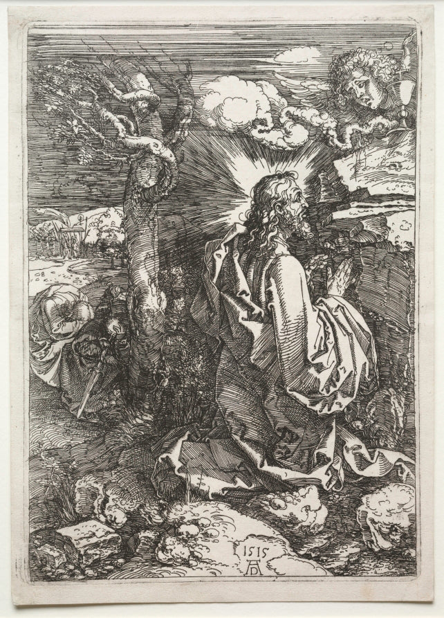 Christ on the Mount of Olives by Albrecht Dürer (German, 1471–1528) - Classic Painting canvas print