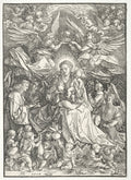 The Virgin Surrounded by Many Angels by Albrecht Dürer (German, 1471–1528) - Classic Painting canvas print