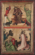 Diptych with the Passion of Christ right wing Crowning with Thorns and Agony on the Garden by  - Classic Art canvas print