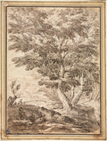 Landscape with Clump of Trees by  - Classic Painting canvas print