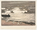 The Breaking Waves, Tide of September 1901 by Auguste Louis Lepère (French, 1849–1918) - Classic Painting canvas print