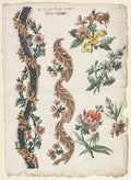 Floral Designs and Floral Bands by Giacomo Cavenezia (Italian) - Classic Painting canvas print