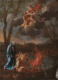 The Return of the Holy Family to Nazareth by Nicolas Poussin (French, 1594–1665) - Classic Art canvas print