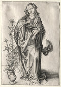 The Virgin of the Annunciation by Martin Schongauer (German, c. 1450–1491) - Classic Painting canvas print