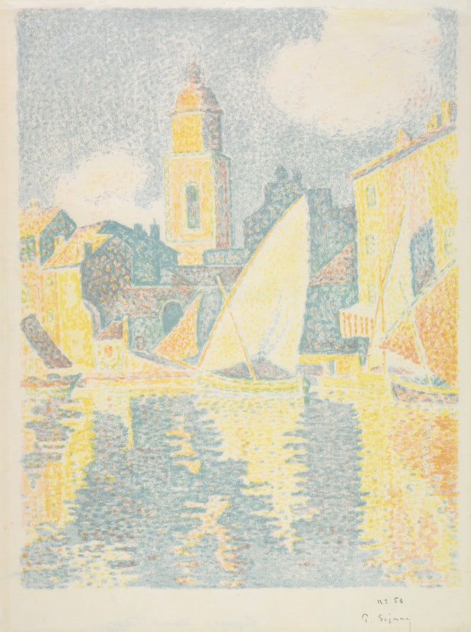 Saint-Tropez  The Port by Paul Signac (French, 1863–1935) - Classic Painting canvas print