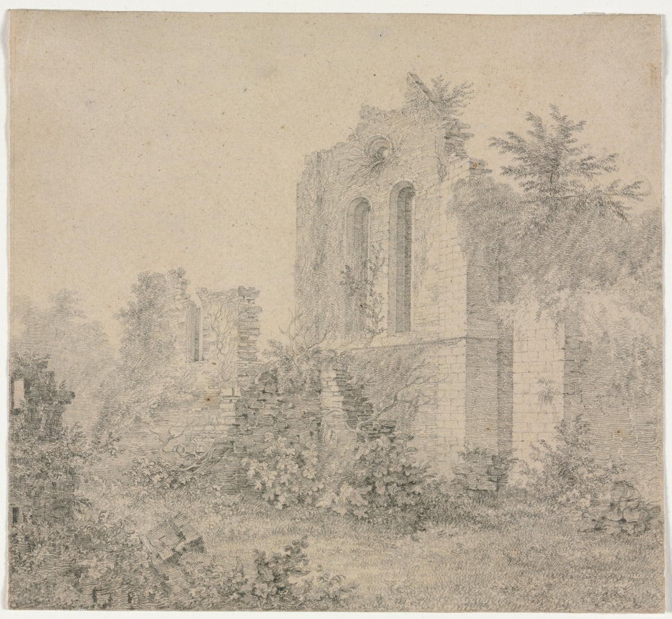 Ruins of an Abbey by Charles Norris (British, 1779–1858) - Classic Painting canvas print