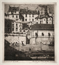 Etchings of Paris  The Mortuary by Charles Meryon (French, 1821–1868) - Classic Painting canvas print