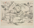 Landscape Album in Various Styles Scenery of Mt. Changbai after Huang Gongwang by Zha Shibiao (Chinese, 1615–1698) - Classic Art canvas print