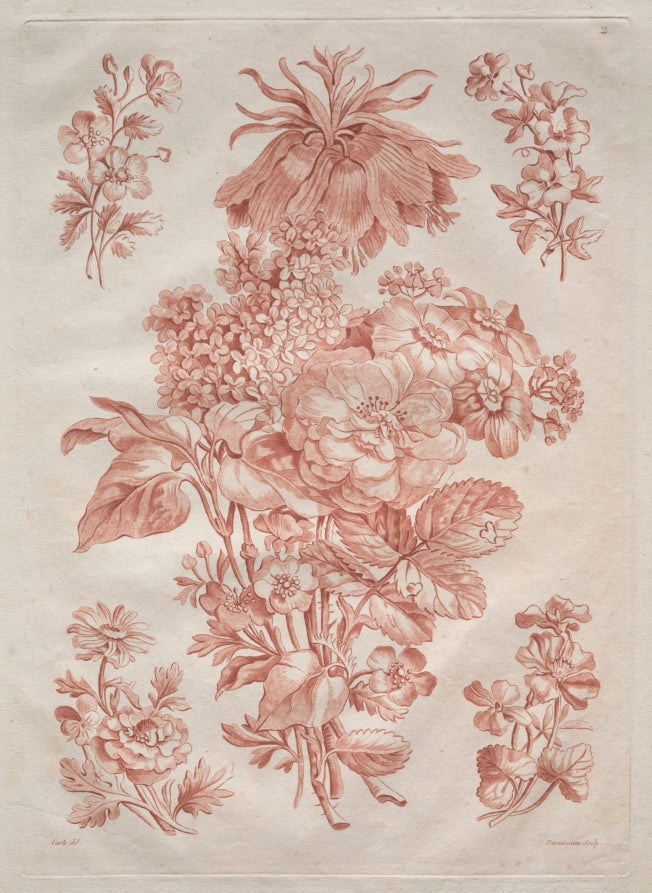 Spray of Flowers by L. F. Duruisseau (French, born 1754) - Classic Painting canvas print