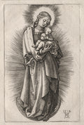 The Virgin with Hairband on a Crescent Moon by Albrecht Dürer (German, 1471–1528) - Classic Painting canvas print