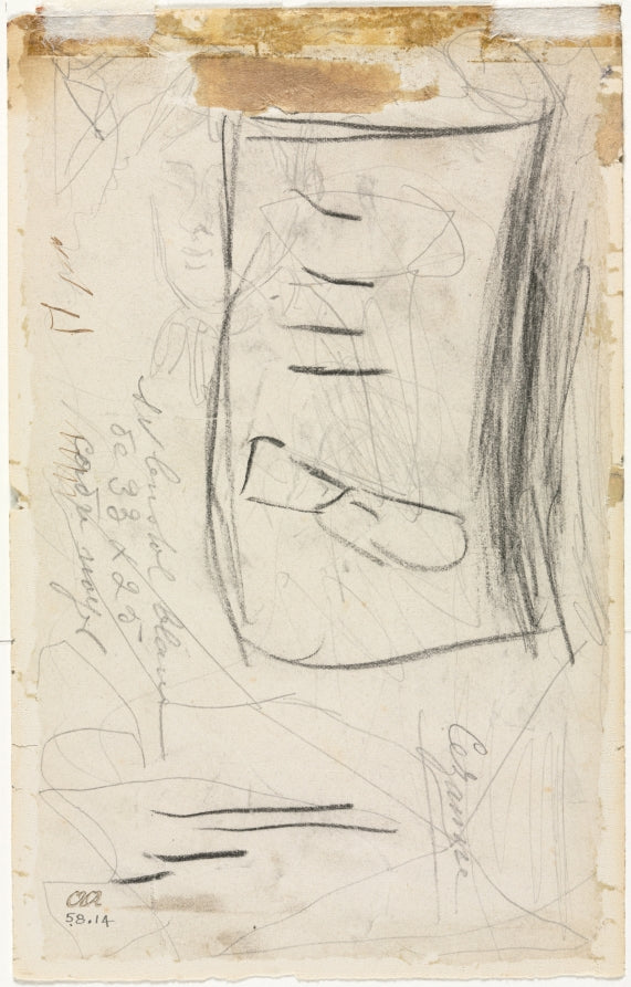 Sketch of Madame Czanne verso by Paul Cezanne (French, 1839–1906) - Classic Painting canvas print