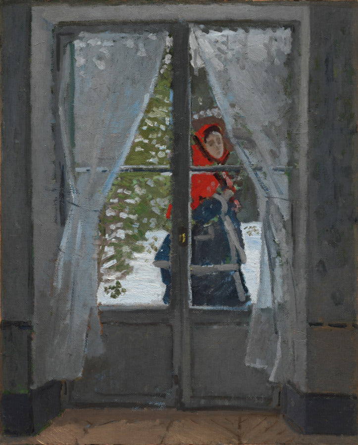 The Red Kerchief by Claude Monet (French, 1840–1926) - Impressionist canvas print