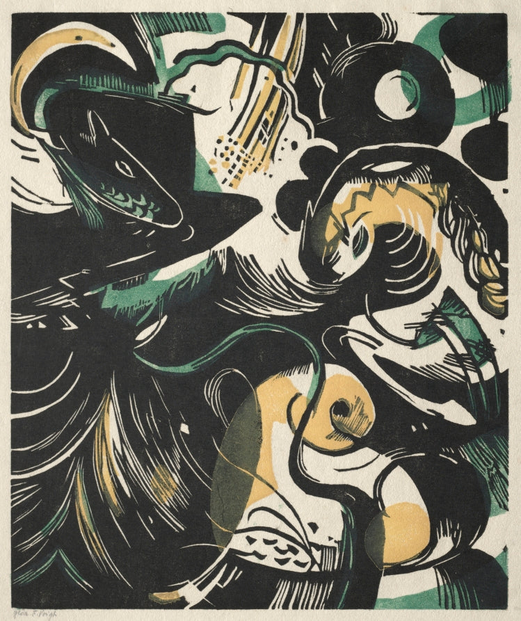 Genesis II by Franz Marc (German, 1880–1916) - Classic Painting canvas print