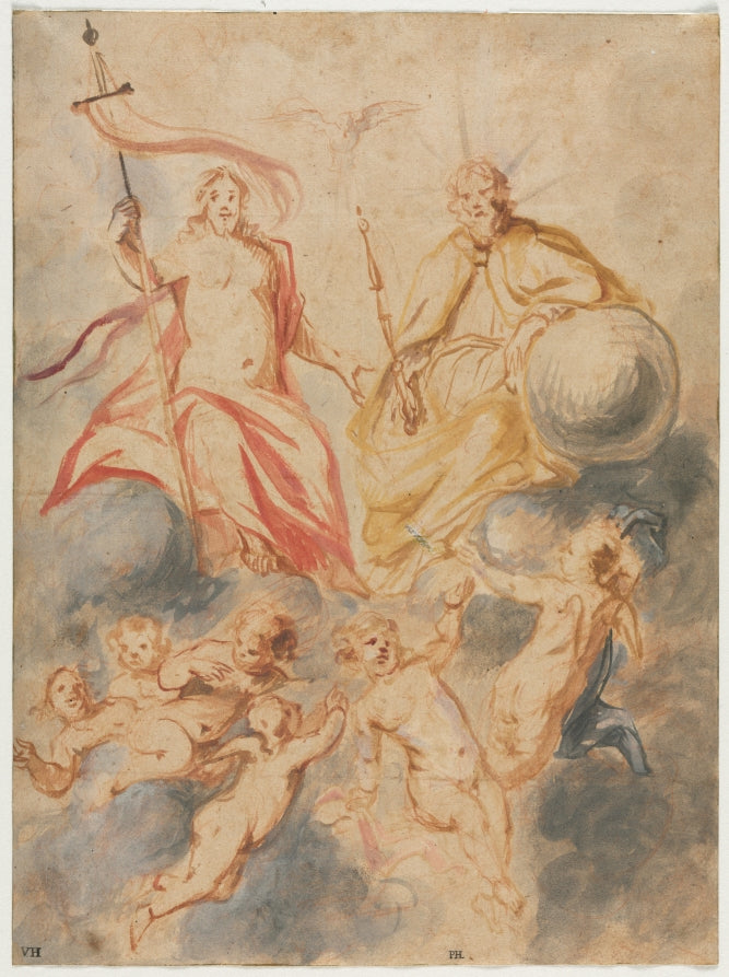 Holy Trinity by Theodor van Thulden (Flemish, 1606–1669) - Classic Painting canvas print